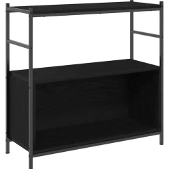 vidaXL Étagère Chêne noir 80 x 30 x 78.5 cm Bois d'ingénierie