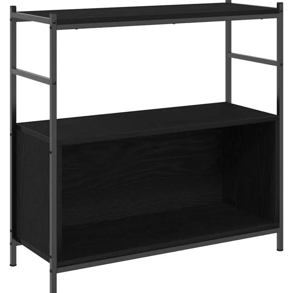 vidaXL Étagère Chêne noir 80 x 30 x 78.5 cm Bois d'ingénierie