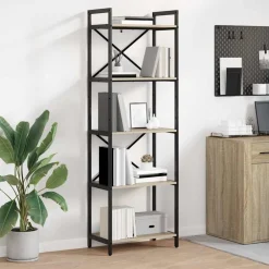vidaXL Étagère Chêne Sonoma 56 x 34 x 171 cm Bois d'ingénierie