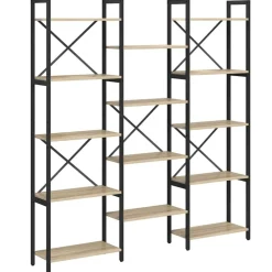 vidaXL Étagère Chêne Sonoma 156 x 25 x 167 cm Bois d'ingénierie