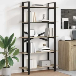 vidaXL Étagère Chêne Sonoma 100 x 33,5 x 178 cm Bois d'ingénierie