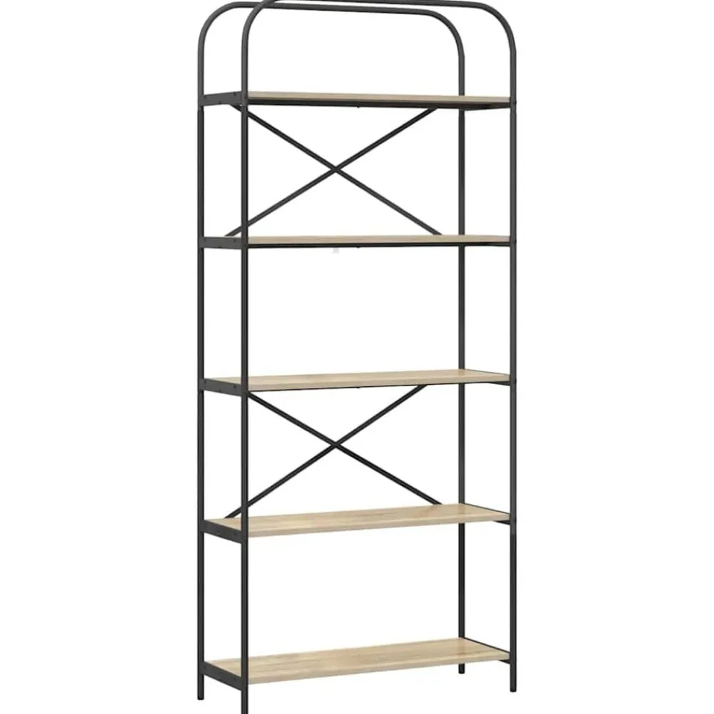 vidaXL Étagère Chêne Sonoma 80 x 30 x 183 cm Bois d'ingénierie
