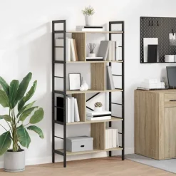 Étagères-vidaXL Étagère Chêne Sonoma 75 x 30 x 156 cm Bois d'ingénierie Ch&ecirc;ne sonoma