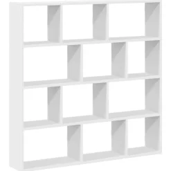 Étagères-vidaXL Étagère cube murale 12 compartiments bois d'ingénierie Blanc
