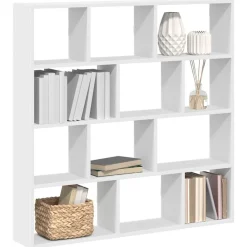 Étagères-vidaXL Étagère cube murale 12 compartiments bois d'ingénierie Blanc