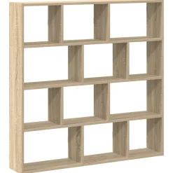 vidaXL Étagère cube murale 12 compartiments chêne sonoma