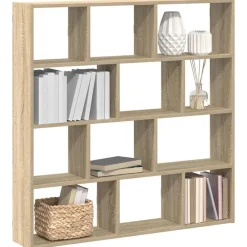 vidaXL Étagère cube murale 12 compartiments chêne sonoma