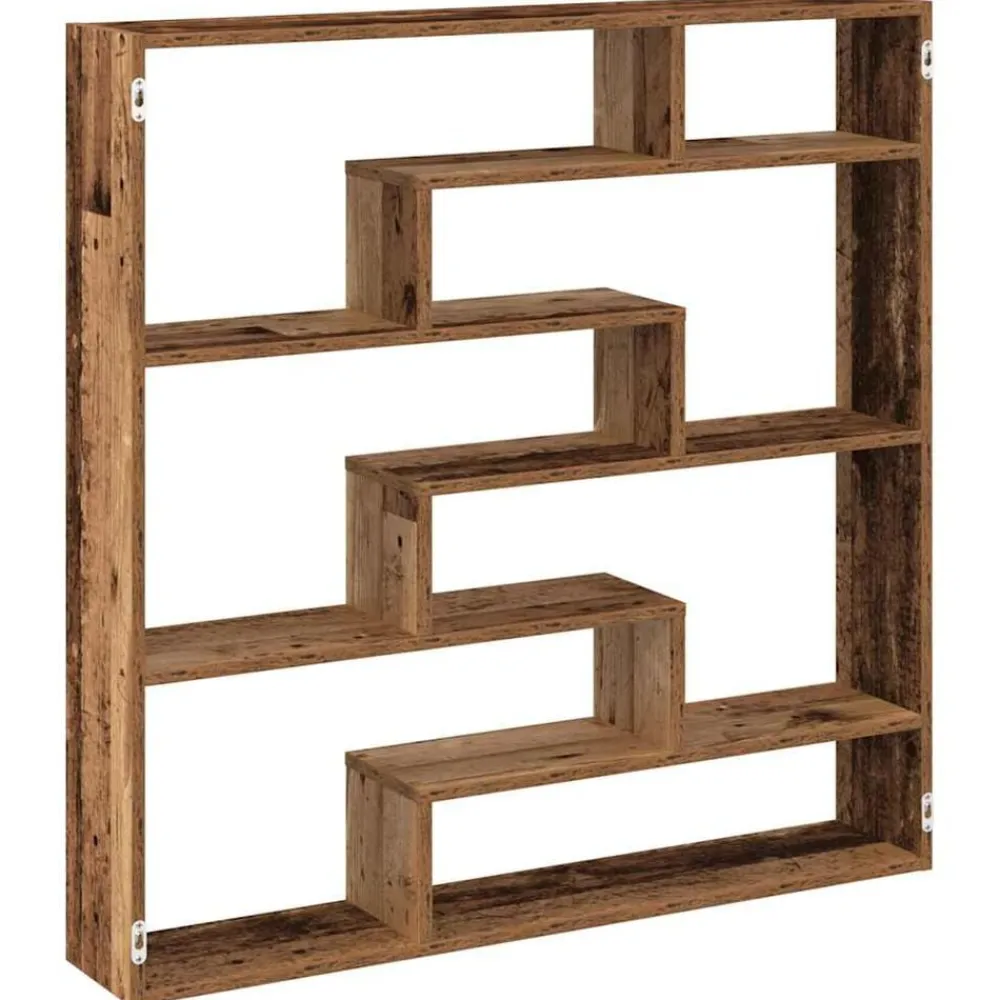 vidaXL Étagère cube murale 7 compartiments bois ingénierie