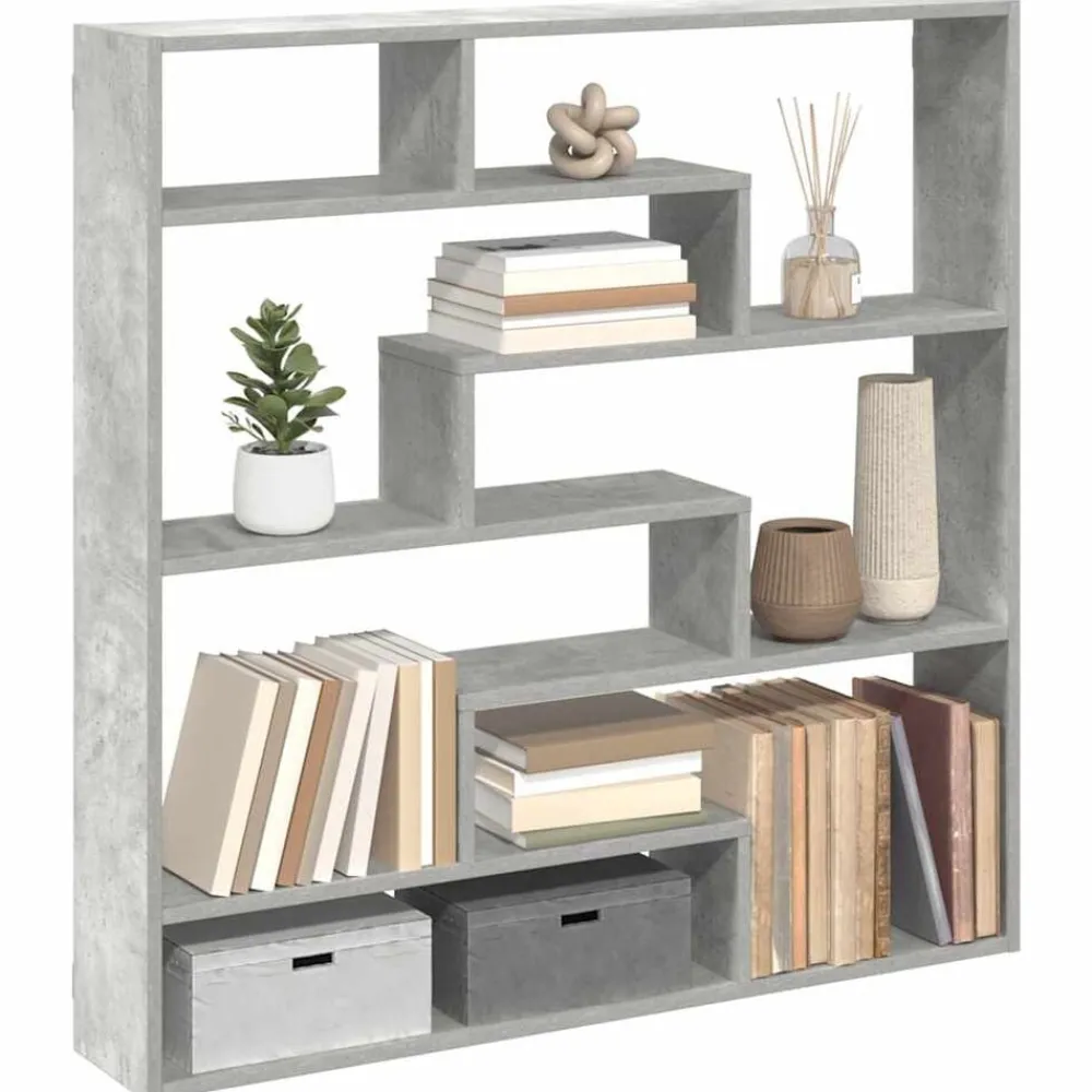 vidaXL Étagère cube murale 7 compartiments bois ingénierie