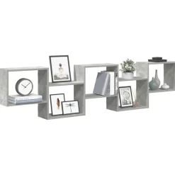 vidaXL Étagère cube murale 5 compartiments bois ingénierie