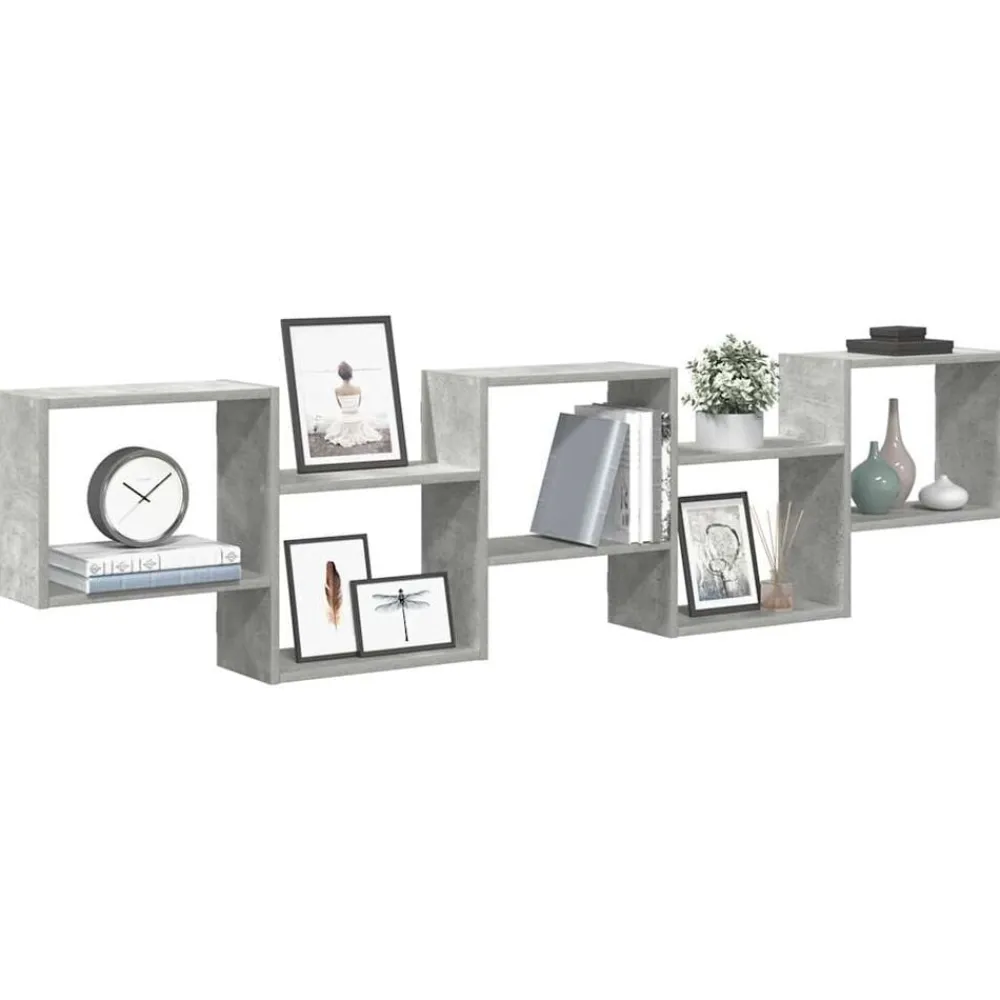 vidaXL Étagère cube murale 5 compartiments bois ingénierie