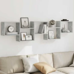 vidaXL Étagère cube murale 5 compartiments bois ingénierie