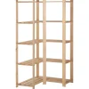 vidaXL Étagère d'angle de rangement 5 niveaux 82,5x82,5x170 cm Pin