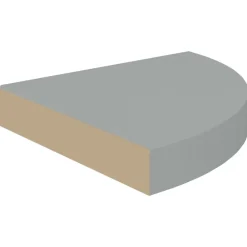 Étagères-vidaXL Étagère d'angle flottante 25x25x3,8 cm MDF Gris