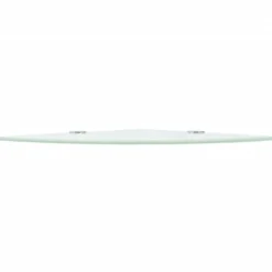 vidaXL Étagère de coin avec supports chromés Verre 25 x 25 cm