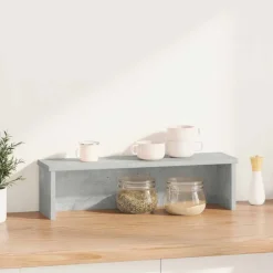 Arts De La Table & Arts Culinaires-vidaXL Étagère de cuisine empilable 50x15x16 cm Gris béton