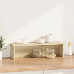 Arts De La Table & Arts Culinaires-vidaXL Étagère de cuisine empilable chêne sonoma 50x15x16 cm Ch&ecirc;ne sonoma