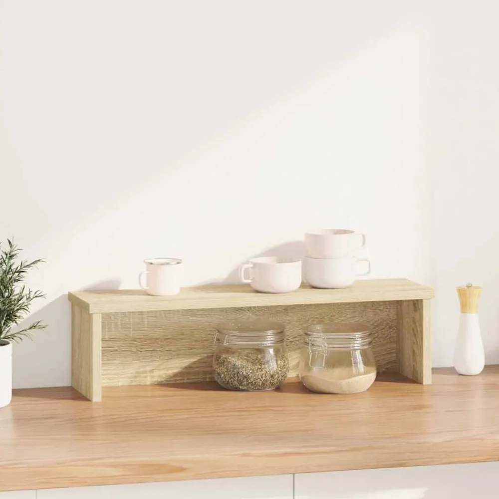 Arts De La Table & Arts Culinaires-vidaXL Étagère de cuisine empilable chêne sonoma 50x15x16 cm Chêne sonoma