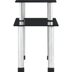 Arts De La Table & Arts Culinaires-vidaXL Étagère de cuisine 45x16x26 cm Verre trempé Noir
