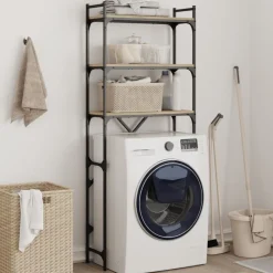 Accessoires Pour Appareils Électroménagers-vidaXL Étagère de lave-linge chêne sonoma 67x25x163 cm bois ingénierie Ch&ecirc;ne sonoma