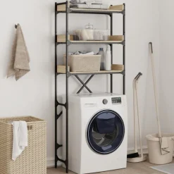 vidaXL Étagère de lave-linge chêne sonoma 67x25x163 cm bois ingénierie