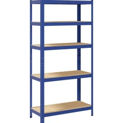 vidaXL Étagère de rangement à 5 niveaux Acier et bois ingénierie