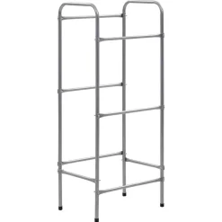 Stockage Industriel-vidaXL Étagère de rangement pour 3 caisses Argenté 50x33x116 cm Acier