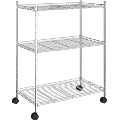 vidaXL Étagère de rangement 3 niveaux et roues 60x35x81cm 150kg