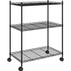 vidaXL Étagère de rangement 3 niveaux et roues 60x35x81 cm 150 kg