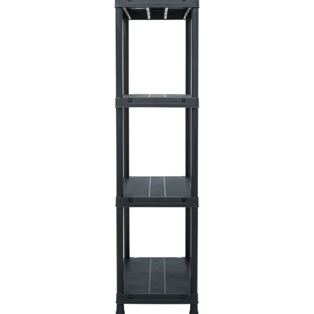 Stockage Industriel-vidaXL Étagère de rangement Noir 100 kg 60x30x138 cm Plastique