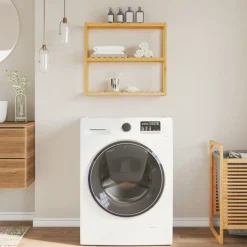 vidaXL Étagère de salle de bain à 3 niveaux murale 60x15x54 cm bambou