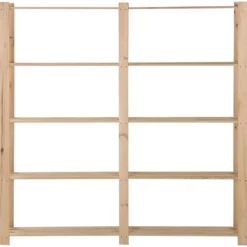 vidaXL Étagère de stockage 5 niveaux 170x28,5x170cm Bois de pin massif