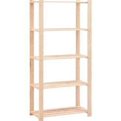 vidaXL Étagère de stockage 5 niveaux 80x38x170 cm Pin solide 250 kg