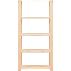 vidaXL Étagère de stockage 5 niveaux 80x38x170 cm Pin solide 250 kg