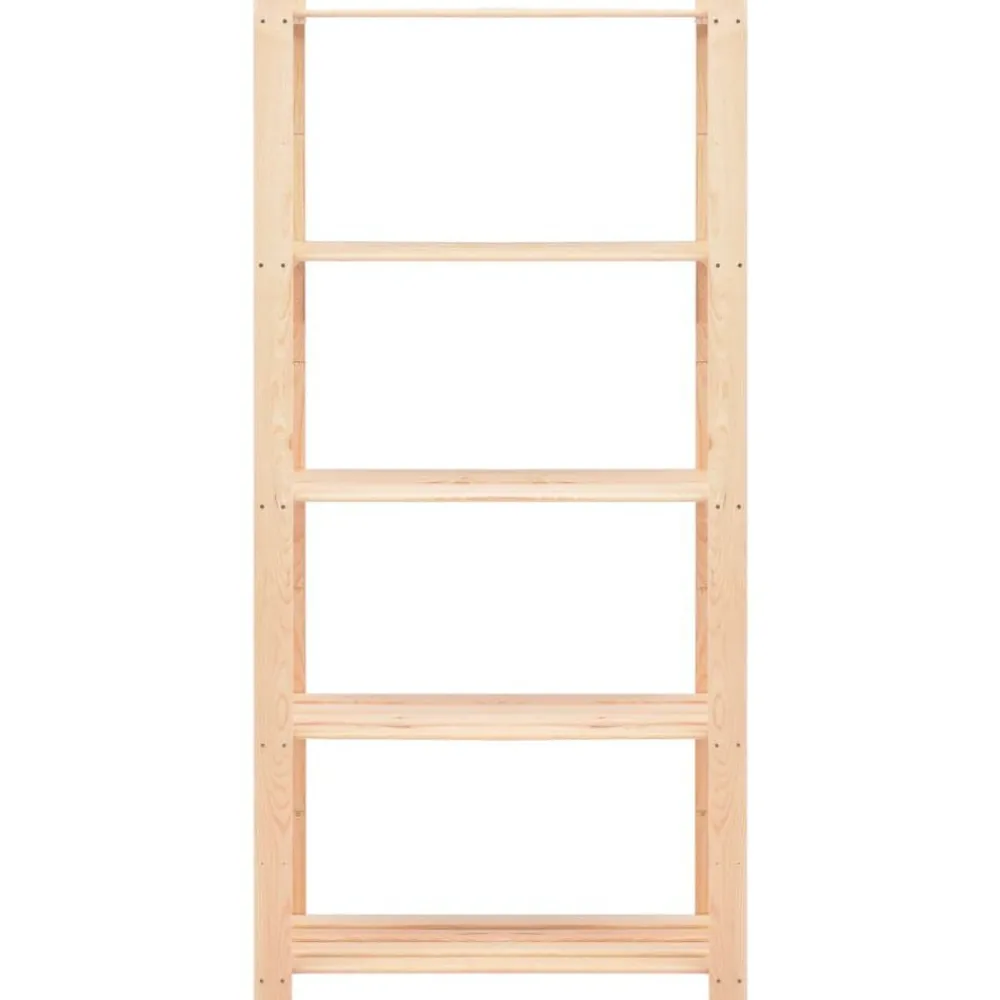 vidaXL Étagère de stockage 5 niveaux 80x38x170 cm Pin solide 250 kg