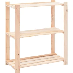 Stockage Industriel-vidaXL Étagère de stockage 3 niveaux 80x38x90 cm Pin solide 150 kg