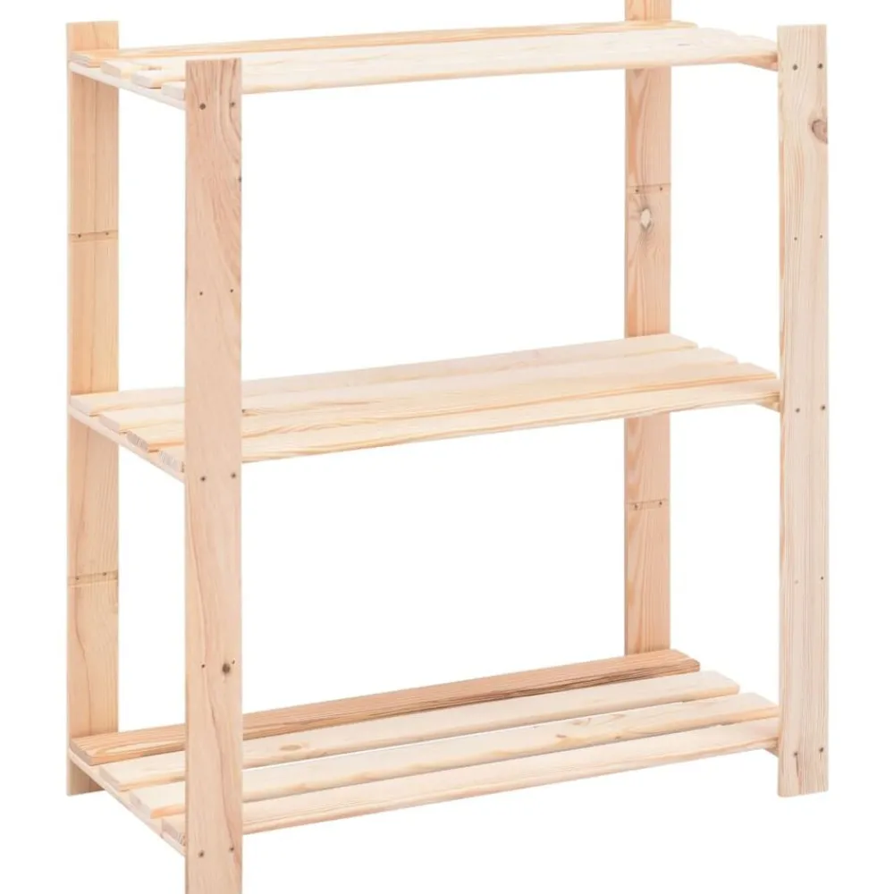 Stockage Industriel-vidaXL Étagère de stockage 3 niveaux 80x38x90 cm Pin solide 150 kg