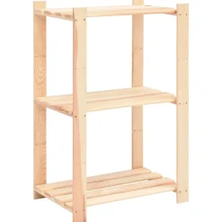 Stockage Industriel-vidaXL Étagère de stockage 3 niveaux 60x38x90 cm Pin solide 150 kg