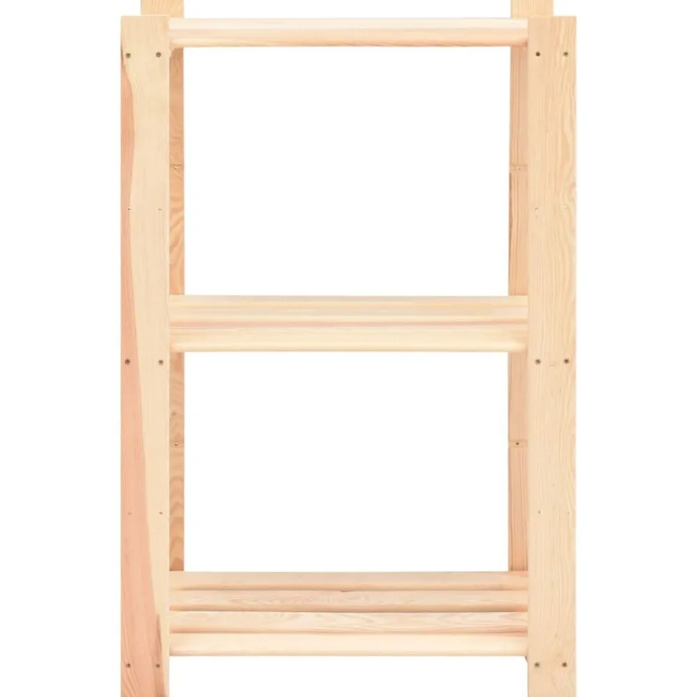 Stockage Industriel-vidaXL Étagère de stockage 3 niveaux 60x38x90 cm Pin solide 150 kg