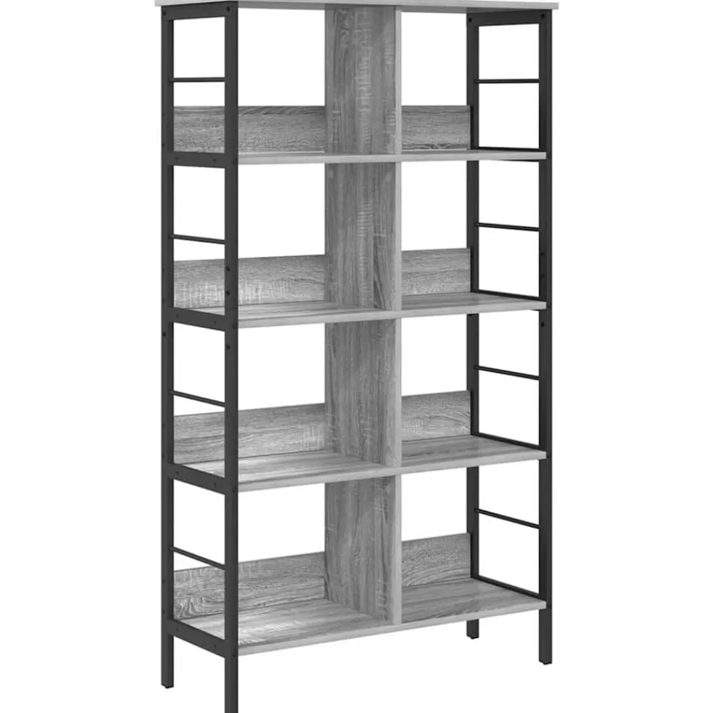 Étagères-vidaXL Étagère Gris Sonoma 82 x 32 x 144,5 cm Bois d'ingénierie Sonoma gris