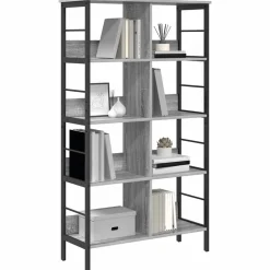 Étagères-vidaXL Étagère Gris Sonoma 82 x 32 x 144,5 cm Bois d'ingénierie Sonoma gris