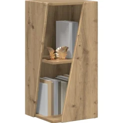 Étagères-vidaXL Étagère latérale Chêne artisanal 33 x 32 x 70,5 cm ch&ecirc;ne artisanal