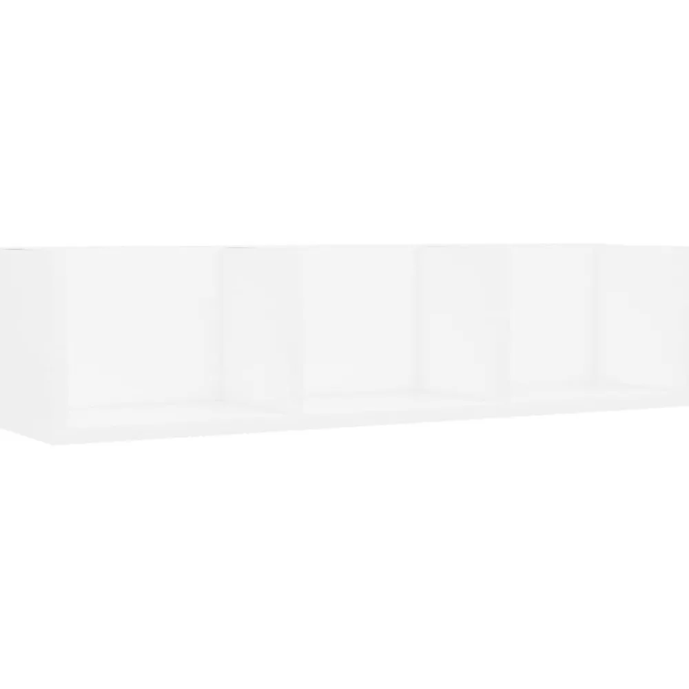 vidaXL Étagère murale à CD 75x18x18 cm Bois d'ingénierie