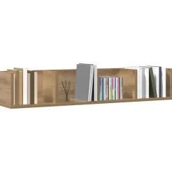 vidaXL Étagère murale à CD chêne artisanal 100x18x18cm bois ingénierie