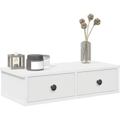 vidaXL Étagère murale avec tiroirs 60x28x15 cm bois d'ingénierie