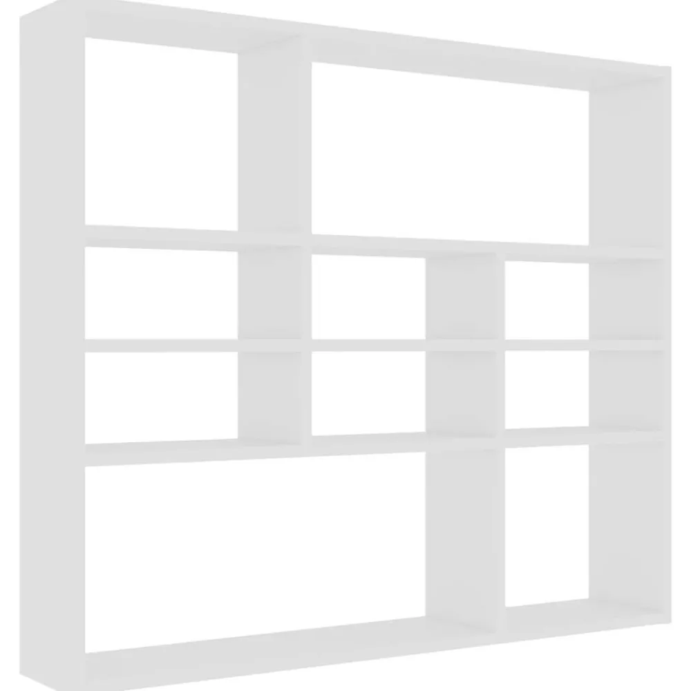 Étagères-vidaXL Étagère murale 90x16x78 cm Bois d’ingénierie Blanc