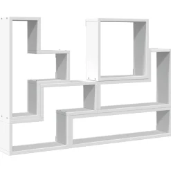 Étagères-vidaXL Étagère murale 96x12x64 cm bois d’ingénierie Blanc