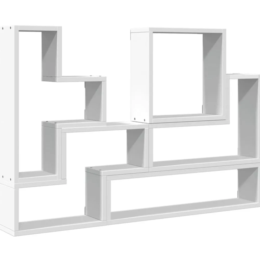 Étagères-vidaXL Étagère murale 96x12x64 cm bois d’ingénierie Blanc