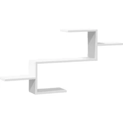 Étagères-vidaXL Étagère murale 104x15x49 cm bois d'ingénierie Blanc