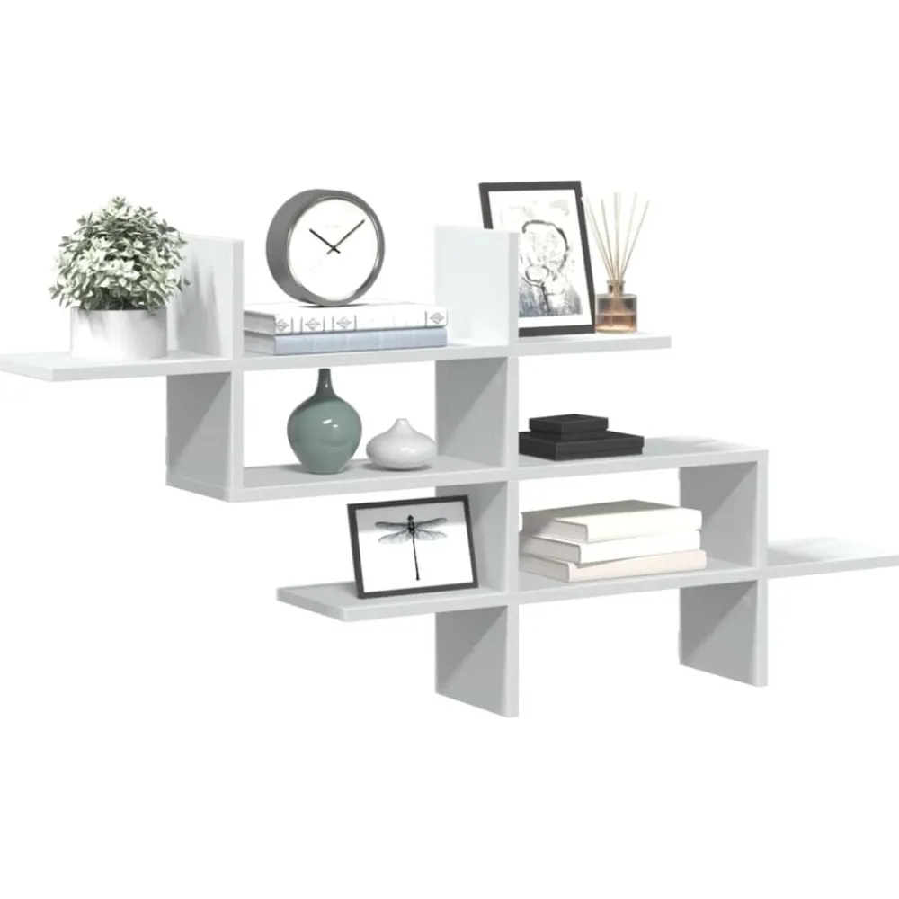 vidaXL Étagère murale 124,5x18x60,5 cm bois d'ingénierie